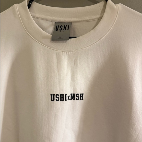 USHI x MSH White Logo T-Shirt — Size XL (Indie / Collab Piece) - Picture 3 of 7